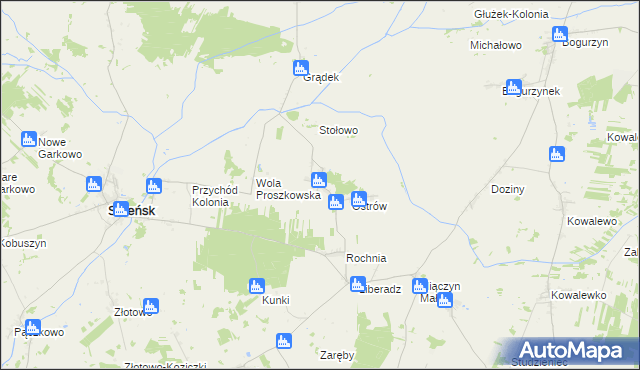 mapa Proszkowo, Proszkowo na mapie Targeo