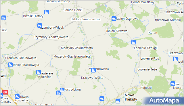 mapa Pruszanka Mała, Pruszanka Mała na mapie Targeo