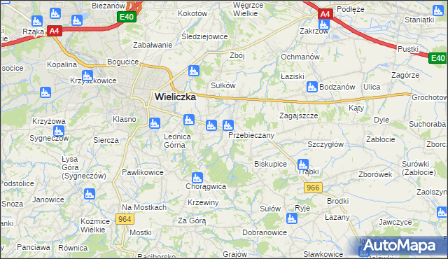 mapa Przebieczany, Przebieczany na mapie Targeo