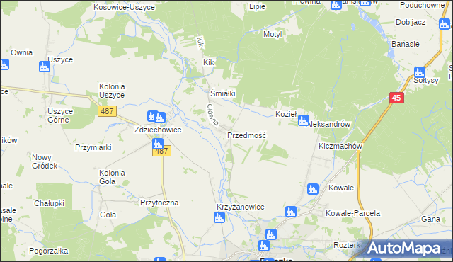 mapa Przedmość, Przedmość na mapie Targeo