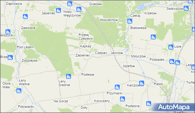 mapa Przełaj, Przełaj na mapie Targeo