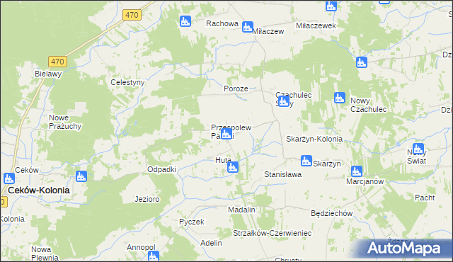 mapa Przespolew Kościelny, Przespolew Kościelny na mapie Targeo