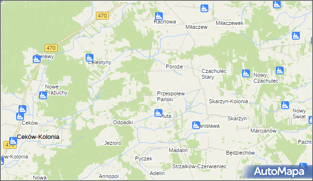 mapa Przespolew Pański, Przespolew Pański na mapie Targeo