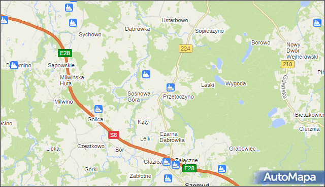 mapa Przetoczyno, Przetoczyno na mapie Targeo