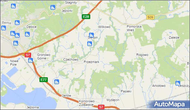 mapa Przezmark-Osiedle, Przezmark-Osiedle na mapie Targeo