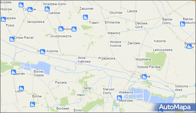 mapa Przezwiska, Przezwiska na mapie Targeo