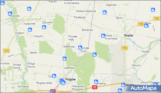 mapa Przyłęk Duży, Przyłęk Duży na mapie Targeo