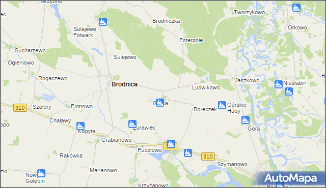 mapa Przylepki, Przylepki na mapie Targeo