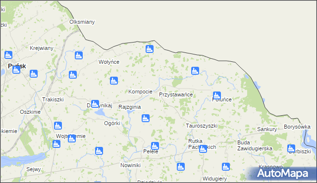 mapa Przystawańce, Przystawańce na mapie Targeo