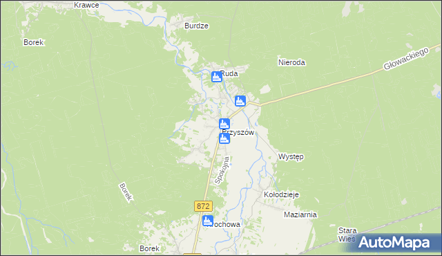 mapa Przyszów, Przyszów na mapie Targeo