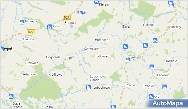 mapa Pudłowiec, Pudłowiec na mapie Targeo