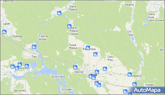 mapa Radańska, Radańska na mapie Targeo