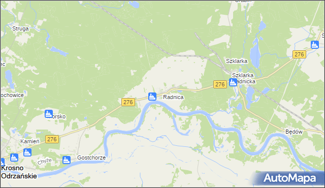 mapa Radnica, Radnica na mapie Targeo