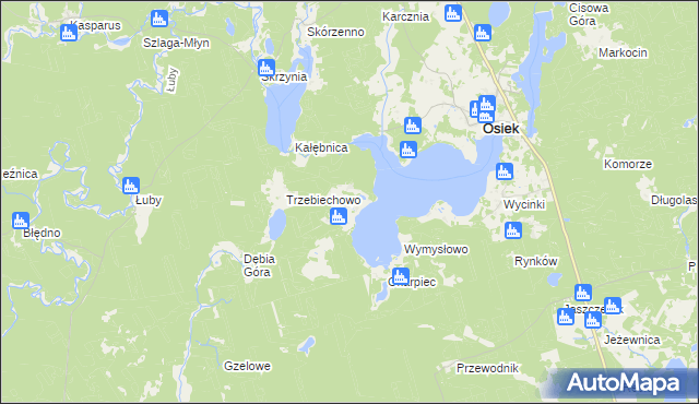 mapa Radogoszcz gmina Osiek, Radogoszcz gmina Osiek na mapie Targeo