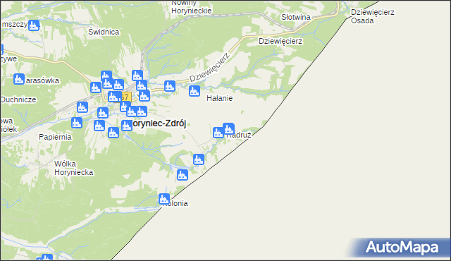 mapa Radruż, Radruż na mapie Targeo