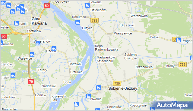 mapa Radwanków Szlachecki, Radwanków Szlachecki na mapie Targeo