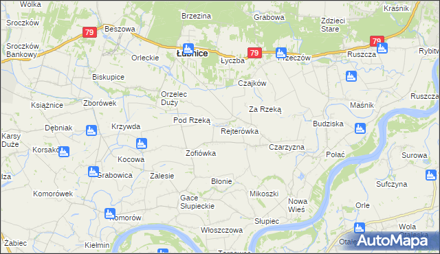 mapa Rejterówka, Rejterówka na mapie Targeo