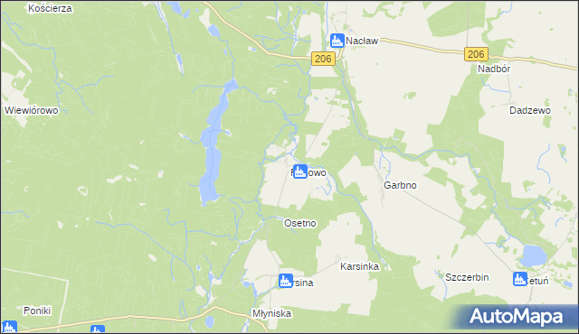 mapa Rekowo gmina Polanów, Rekowo gmina Polanów na mapie Targeo