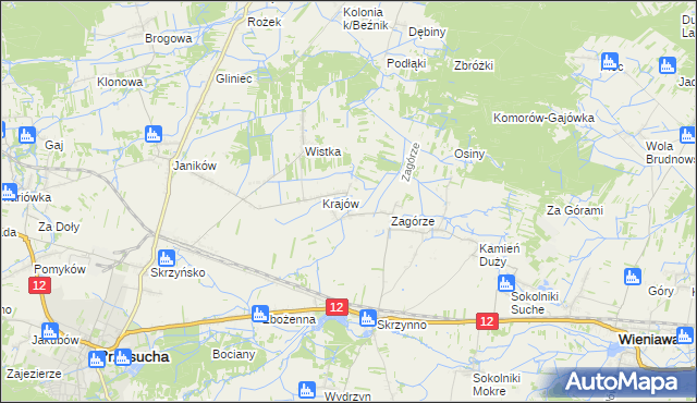 mapa Romualdów gmina Wieniawa, Romualdów gmina Wieniawa na mapie Targeo