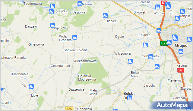 mapa Rosochów, Rosochów na mapie Targeo