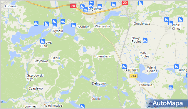 mapa Rotembark, Rotembark na mapie Targeo