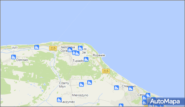 mapa Rozewie, Rozewie na mapie Targeo