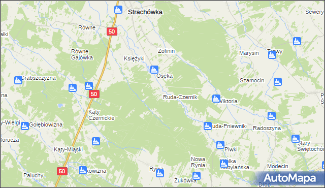 mapa Ruda-Czernik, Ruda-Czernik na mapie Targeo