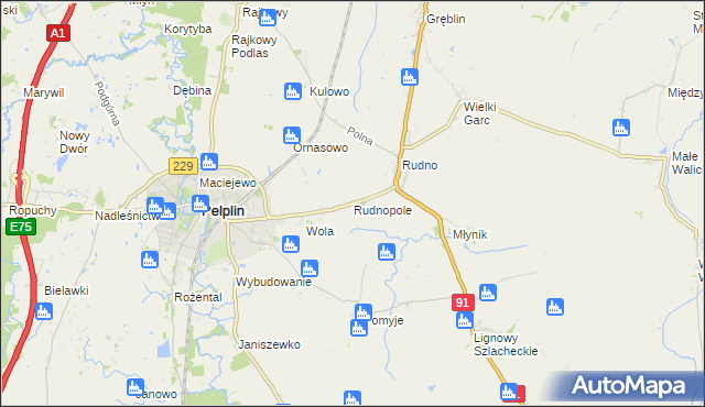 mapa Rudnopole, Rudnopole na mapie Targeo