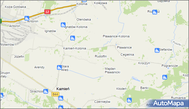 mapa Rudolfin, Rudolfin na mapie Targeo