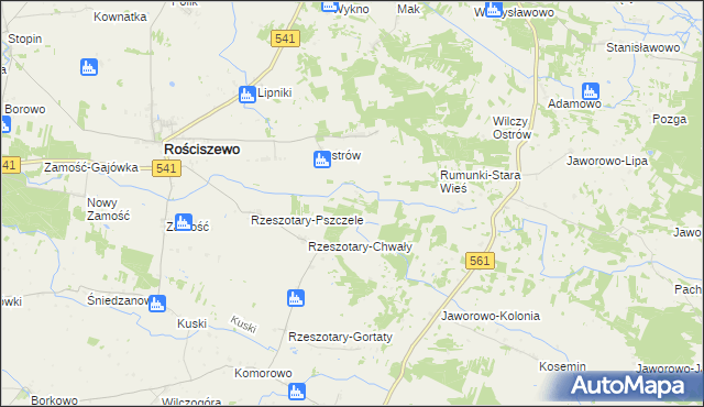 mapa Rumunki-Chwały, Rumunki-Chwały na mapie Targeo