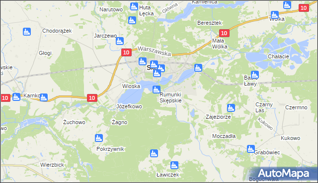 mapa Rumunki Skępskie, Rumunki Skępskie na mapie Targeo