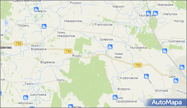 mapa Rytomoczydła, Rytomoczydła na mapie Targeo