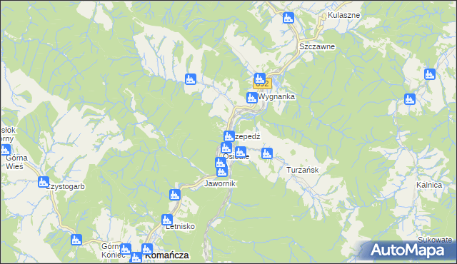 mapa Rzepedź, Rzepedź na mapie Targeo