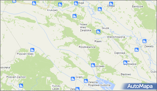 mapa Rzodkiewnica, Rzodkiewnica na mapie Targeo