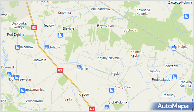 mapa Rzymy-Rzymki, Rzymy-Rzymki na mapie Targeo