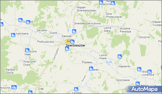 mapa Sady gmina Skierbieszów, Sady gmina Skierbieszów na mapie Targeo