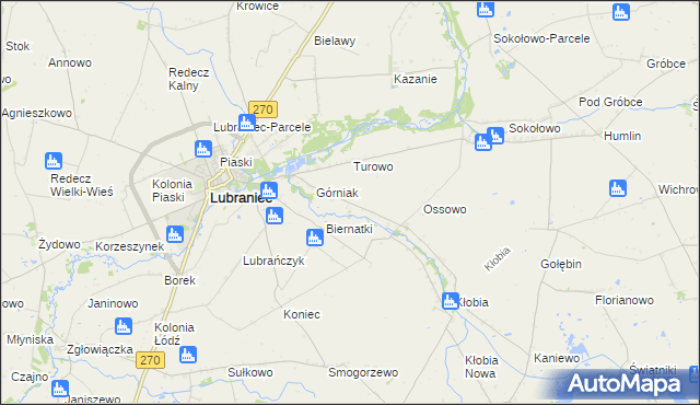 mapa Siarczyce, Siarczyce na mapie Targeo