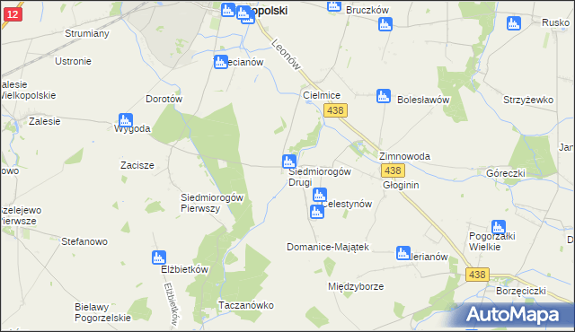 mapa Siedmiorogów Drugi, Siedmiorogów Drugi na mapie Targeo