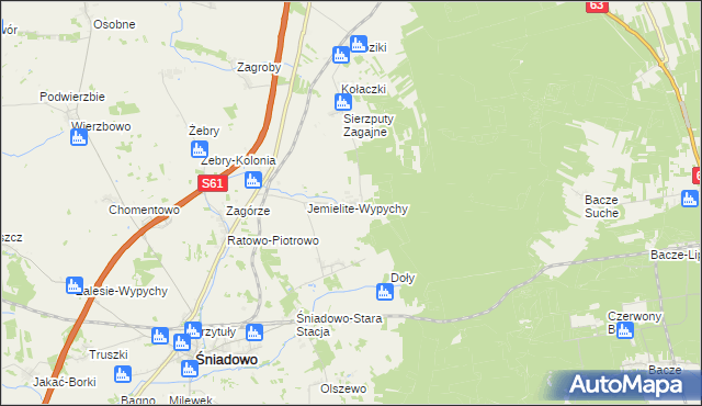 mapa Sierzputy-Marki, Sierzputy-Marki na mapie Targeo