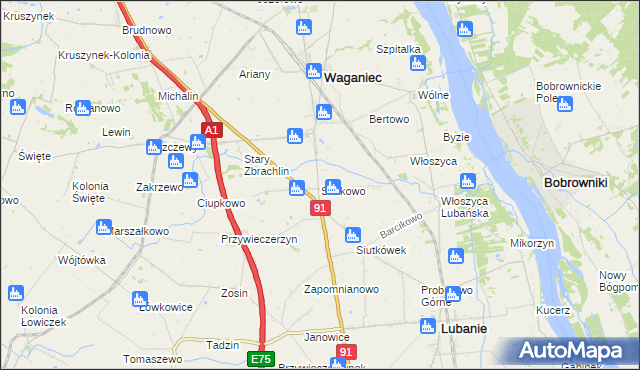 mapa Siutkowo, Siutkowo na mapie Targeo