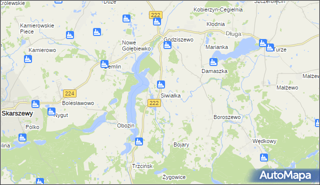 mapa Siwiałka, Siwiałka na mapie Targeo