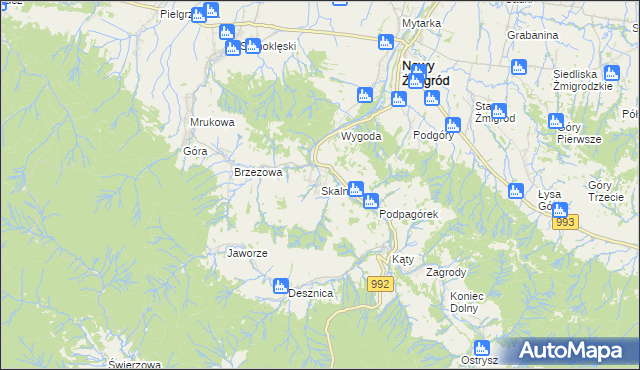 mapa Skalnik, Skalnik na mapie Targeo