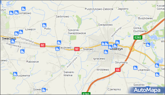 mapa Skałowo, Skałowo na mapie Targeo