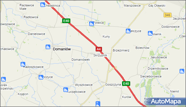 mapa Skrzypnik, Skrzypnik na mapie Targeo