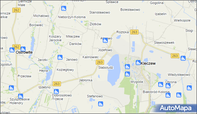 mapa Słaboludz-Kolonia, Słaboludz-Kolonia na mapie Targeo