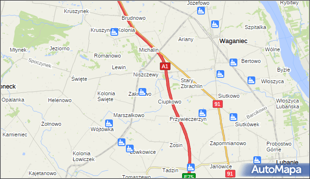 mapa Śliwkowo, Śliwkowo na mapie Targeo