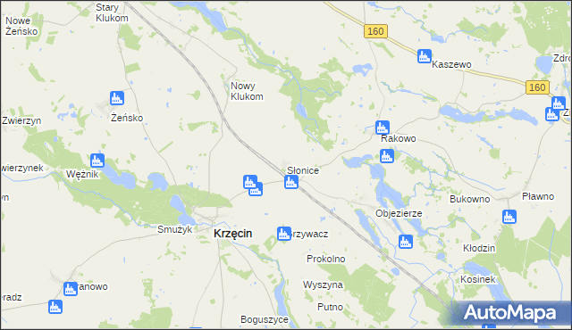 mapa Słonice, Słonice na mapie Targeo