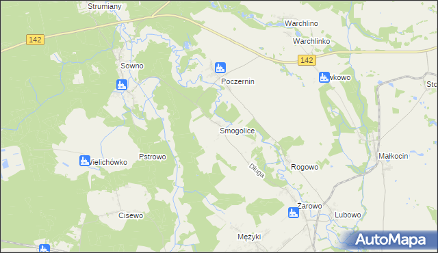 mapa Smogolice, Smogolice na mapie Targeo