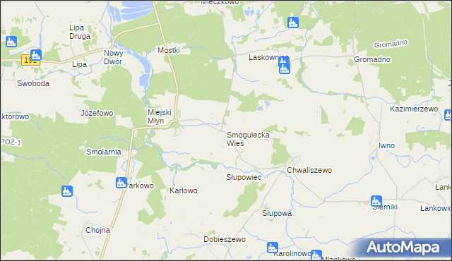 mapa Smogulecka Wieś, Smogulecka Wieś na mapie Targeo