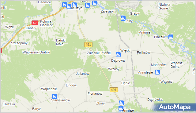 mapa Smolarze, Smolarze na mapie Targeo